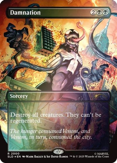 Damnation 2000 Rainbow Foil Secret Lair Drop Series Magic card