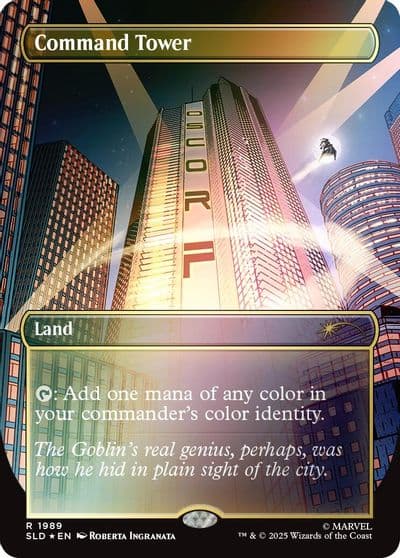 Command Tower 1989 Rainbow Foil Secret Lair Drop Series Magic card