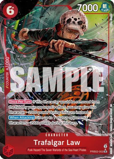 Trafalgar Law PRB02 002 Alternate Art Premium Booster -The Best- Vol. 2 One Piece card