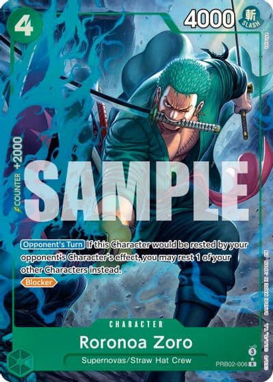Roronoa Zoro PRB02 006 Alternate Art Premium Booster -The Best- Vol. 2 One Piece card
