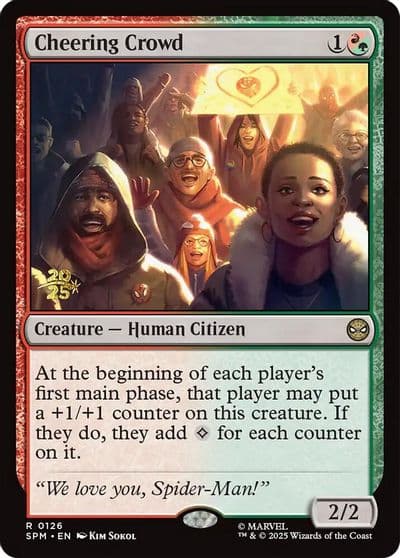 Cheering Crowd Prerelease Cards Magic card