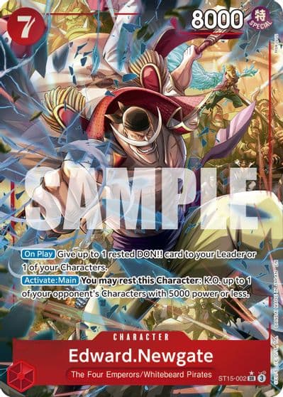 EdwardNewgate ST15 002 Alternate Art Premium Booster -The Best- Vol. 2 One Piece card