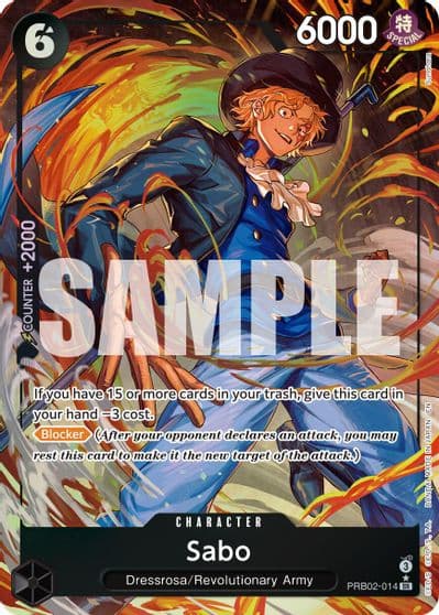 Sabo PRB02 014 Alternate Art Premium Booster -The Best- Vol. 2 One Piece card