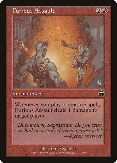 Furious Assault Mercadian Masques Magic card