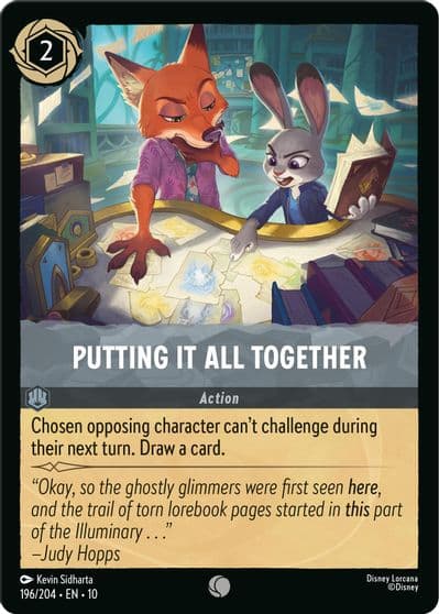 Putting It All Together Whispers in the Well Lorcana card