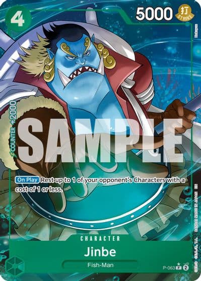 Jinbe P 063 Alternate Art Premium Booster -The Best- Vol. 2 One Piece card