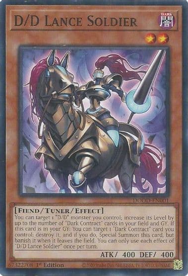 D D Lance Soldier Doom of Dimensions Yu-Gi-Oh! card