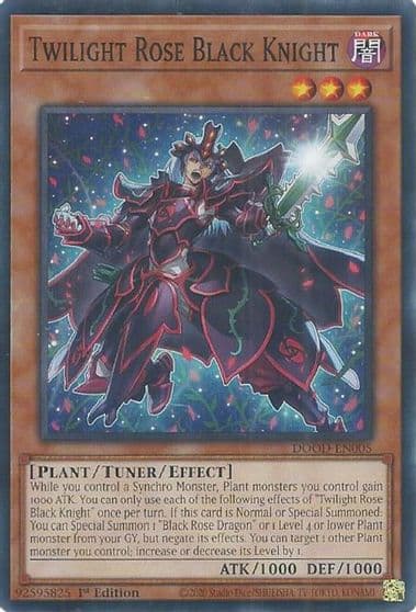 Twilight Rose Black Knight Doom of Dimensions Yu-Gi-Oh! card