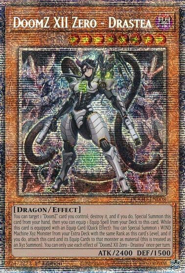 DoomZ XII Zero Drastea Starlight Rare Doom of Dimensions Yu-Gi-Oh! card