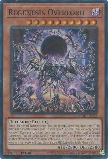 Regenesis Overlord Doom of Dimensions Yu-Gi-Oh! card