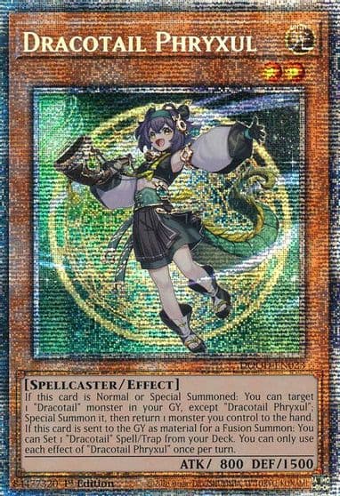Dracotail Phryxul Starlight Rare Doom of Dimensions Yu-Gi-Oh! card