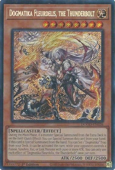 Dogmatika Fleurdelis the Thunderbolt Doom of Dimensions Yu-Gi-Oh! card