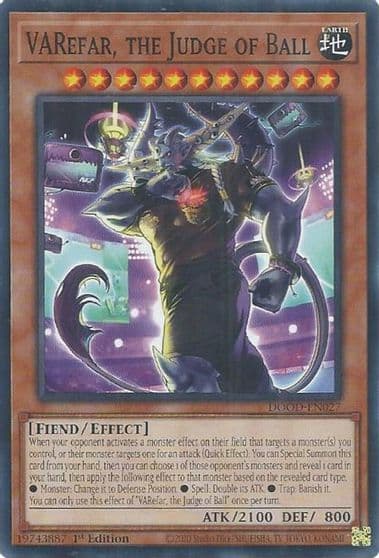 VARefar the Judge of Ball Doom of Dimensions Yu-Gi-Oh! card