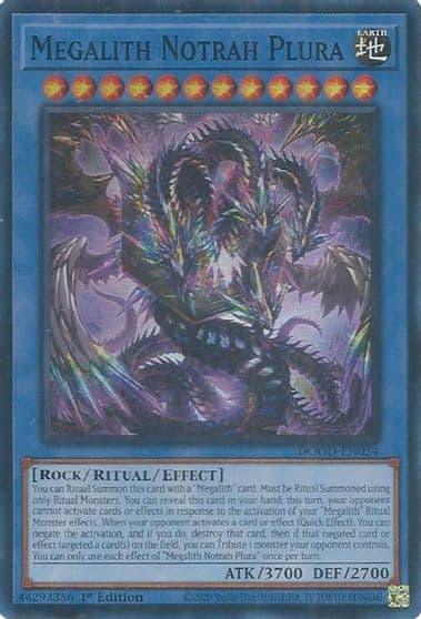 Megalith Notrah Plura Doom of Dimensions Yu-Gi-Oh! card