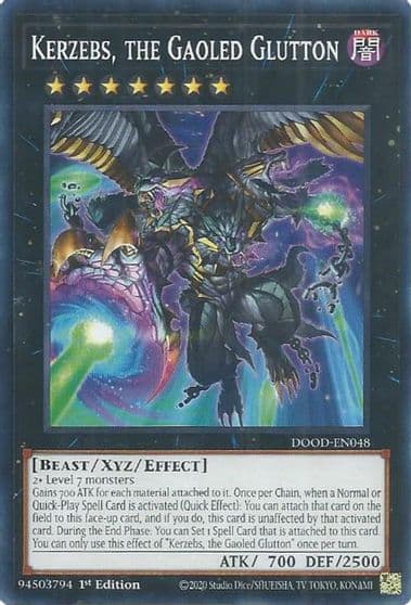 Kerzebs the Gaoled Glutton Doom of Dimensions Yu-Gi-Oh! card