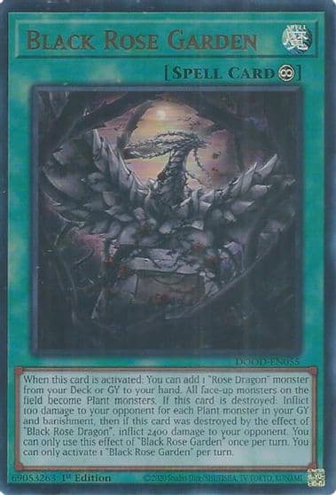 Black Rose Garden Doom of Dimensions Yu-Gi-Oh! card