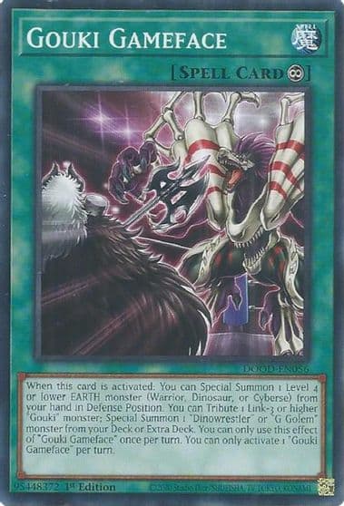 Gouki Gameface Doom of Dimensions Yu-Gi-Oh! card