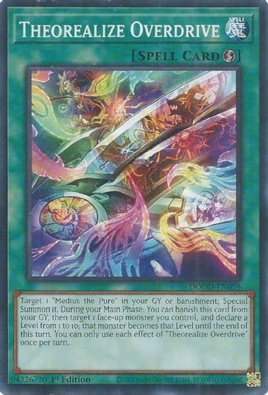 Theorealize Overdrive Doom of Dimensions Yu-Gi-Oh! card
