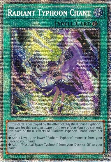 Radiant Typhoon Chant Starlight Rare Doom of Dimensions Yu-Gi-Oh! card