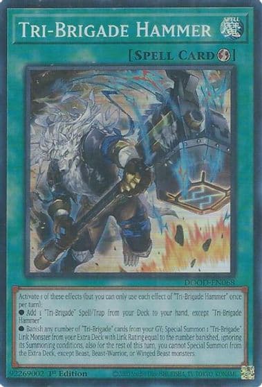Tri Brigade Hammer Doom of Dimensions Yu-Gi-Oh! card