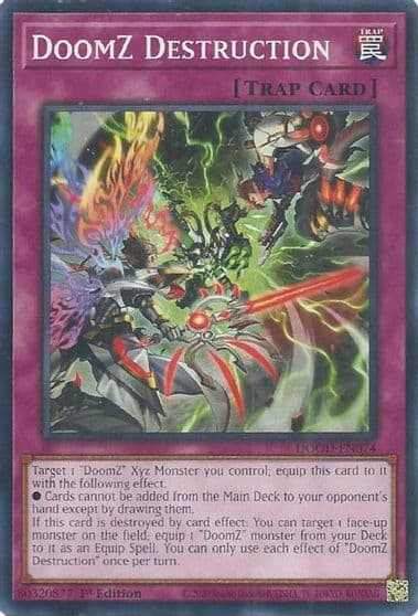 DoomZ Destruction Doom of Dimensions Yu-Gi-Oh! card