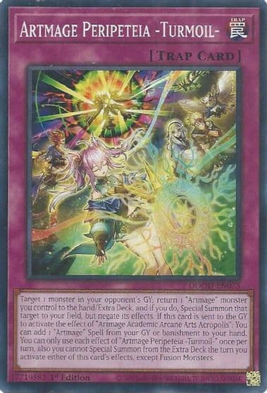 Artmage Peripeteia Turmoil Doom of Dimensions Yu-Gi-Oh! card