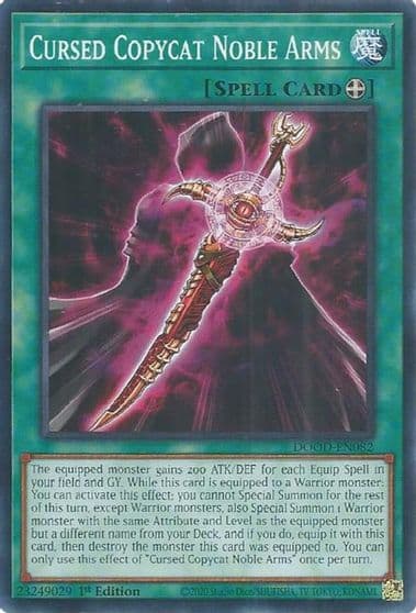 Cursed Copycat Noble Arms Doom of Dimensions Yu-Gi-Oh! card