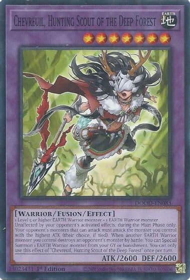 Chevreuil Hunting Scout of the Deep Forest Doom of Dimensions Yu-Gi-Oh! card