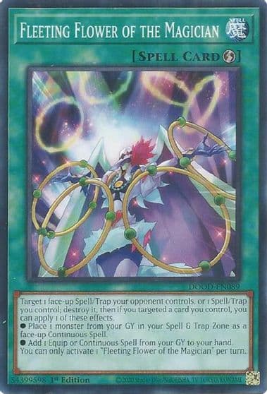 Fleeting Flower of the Magician Doom of Dimensions Yu-Gi-Oh! card