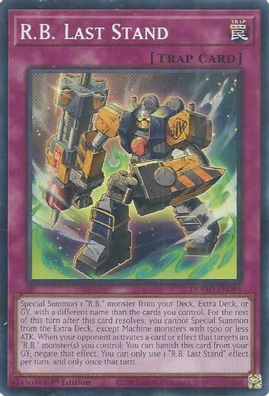 RB Last Stand Doom of Dimensions Yu-Gi-Oh! card