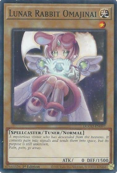 Lunar Rabbit Omajinai Doom of Dimensions Yu-Gi-Oh! card
