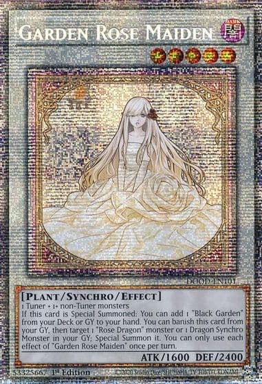 Garden Rose Maiden Doom of Dimensions Yu-Gi-Oh! card