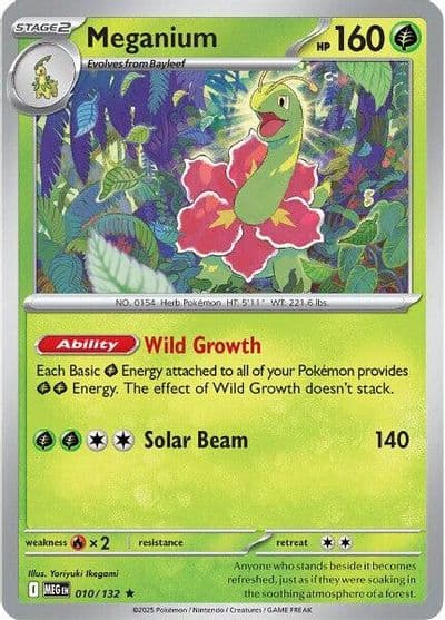 Meganium ME01: Mega Evolution Pokemon card