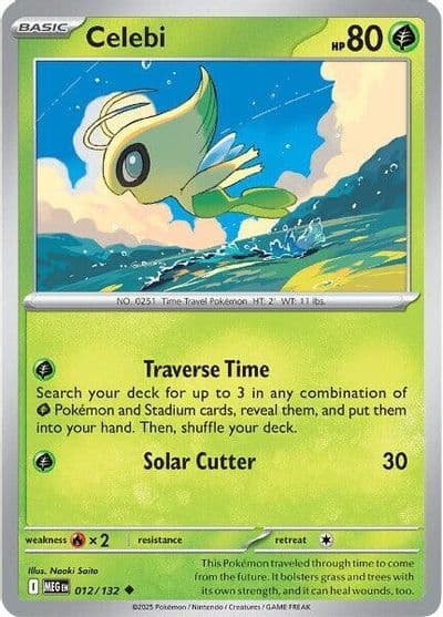 Celebi ME01: Mega Evolution Pokemon card