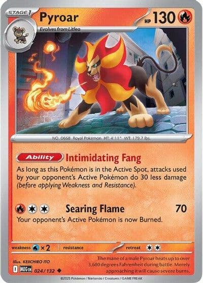 Pyroar ME01: Mega Evolution Pokemon card
