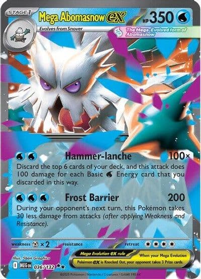Mega Abomasnow ex ME01: Mega Evolution Pokemon card