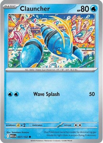 Clauncher ME01: Mega Evolution Pokemon card