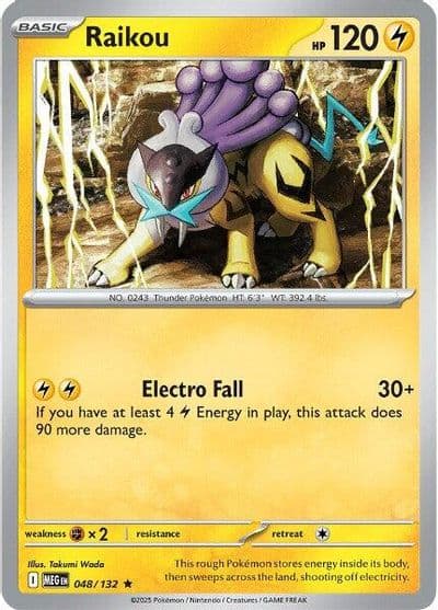 Raikou ME01: Mega Evolution Pokemon card