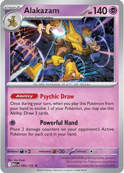 Alakazam ME01: Mega Evolution Pokemon card
