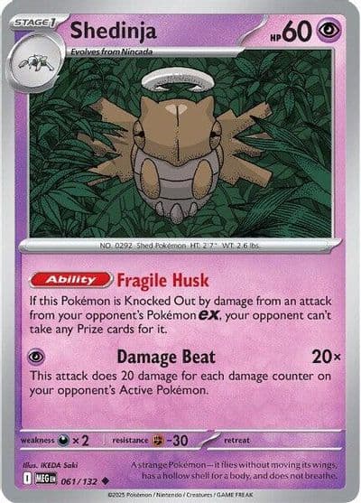 Shedinja ME01: Mega Evolution Pokemon card
