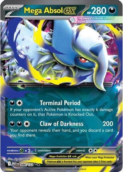 Mega Absol ex ME01: Mega Evolution Pokemon card