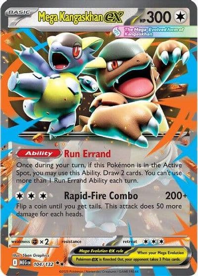 Mega Kangaskhan ex ME01: Mega Evolution Pokemon card