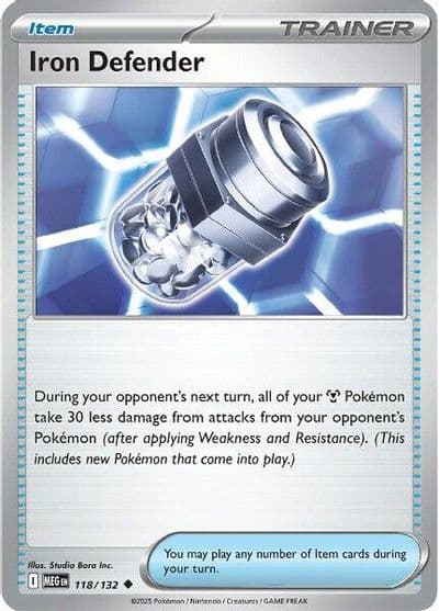 Iron Defender ME01: Mega Evolution Pokemon card