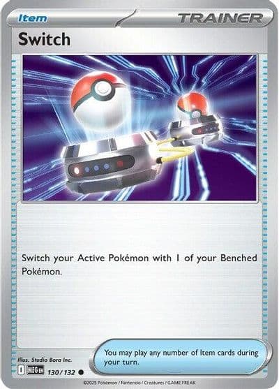 Switch ME01: Mega Evolution Pokemon card