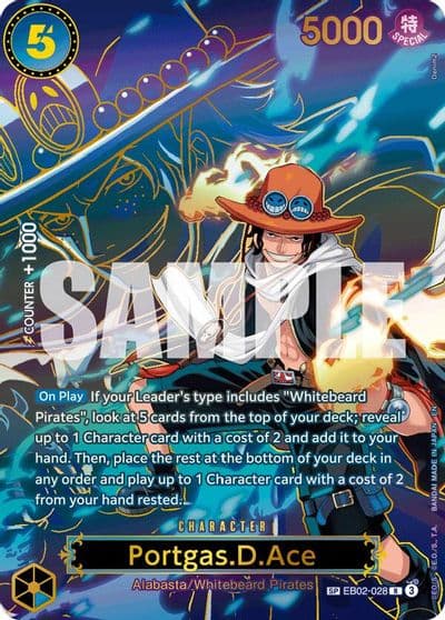 PortgasDAce EB02 028 SP Carrying On His Will One Piece card