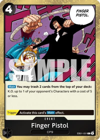 Finger Pistol Reprint Premium Booster -The Best- Vol. 2 One Piece card