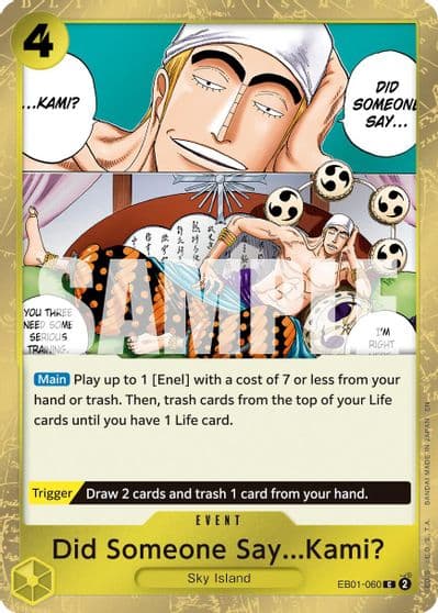 Did Someone SayKami Pirate Foil Premium Booster -The Best- Vol. 2 One Piece card