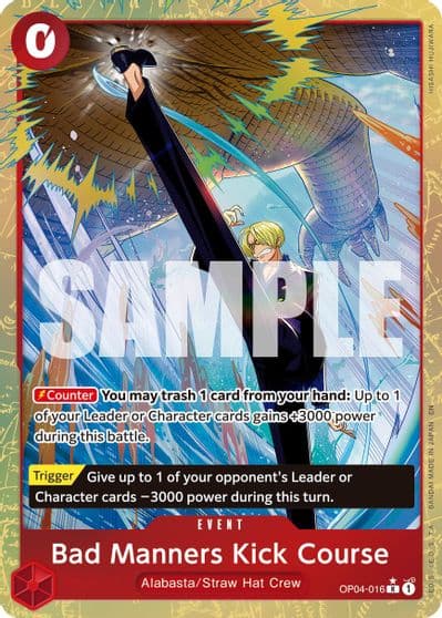 Bad Manners Kick Course Alternate Art Premium Booster -The Best- Vol. 2 One Piece card