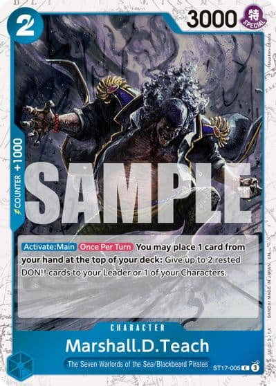 MarshallDTeach ST17 005 Pirate Foil Premium Booster -The Best- Vol. 2 One Piece card