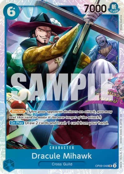 Dracule Mihawk OP09 048 Reprint Premium Booster -The Best- Vol. 2 One Piece card